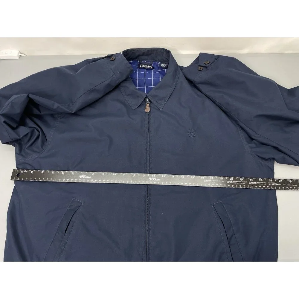 Chaps Ralph Lauren Harrington Bomber Jacket Lightweight Zip Casual Blue Mens XL